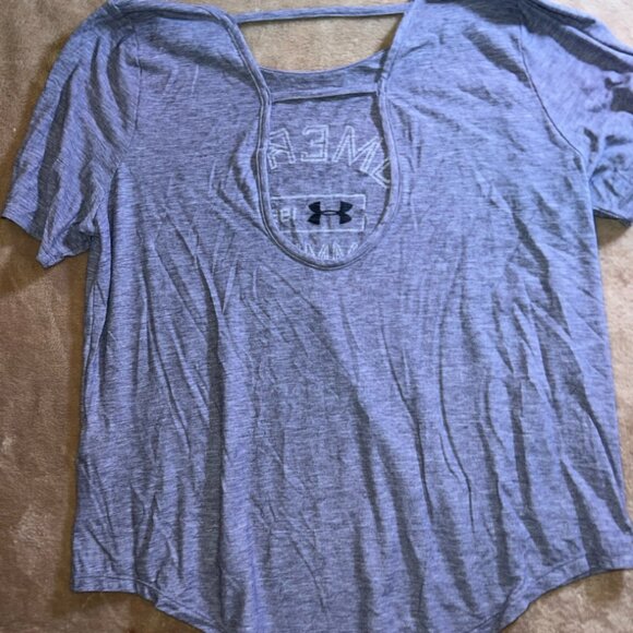 Somerset Community‎ College Under Armor Athletic Grey Loose Fit Top Sz. M (S) - Picture 5 of 6